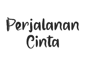 PerjalananCintaDemo font