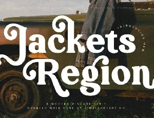 Jackets Region font