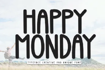 Happy Monday Display font