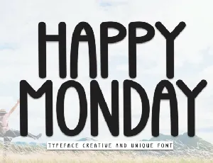 Happy Monday Display font