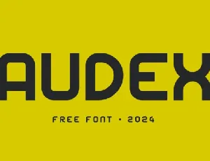 Audex font