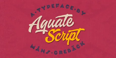 Aquate Script PERSONAL USE ONLY font