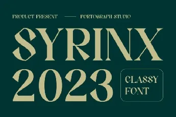 Syrinx font