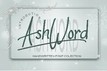 AshWord font