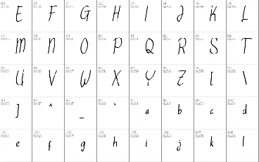 AshWord font