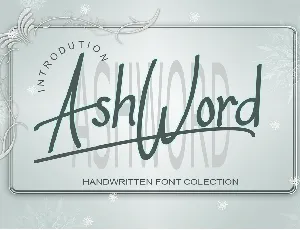 AshWord font