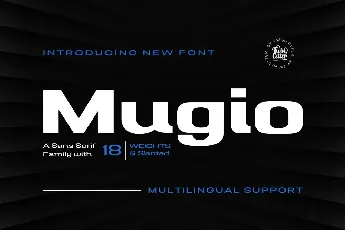 Mugio Personal Use font