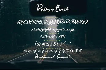 Ruthen Back font