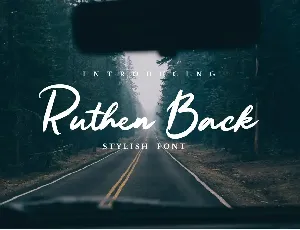 Ruthen Back font