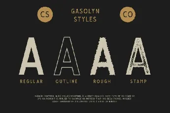 Gasolyn Display font