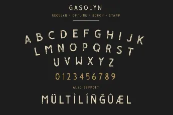 Gasolyn Display font