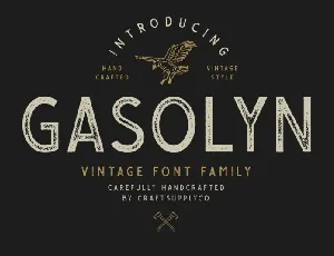 Gasolyn Display font