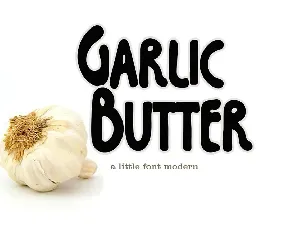 Garlic Butter font