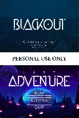 Blackout Display font