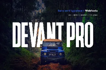 Devant Pro Modern Sans Typeface font