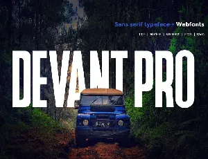 Devant Pro Modern Sans Typeface font