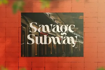 SavageSubwayDemo font