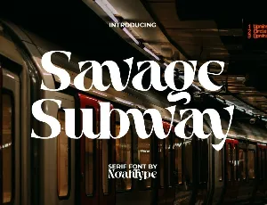 SavageSubwayDemo font