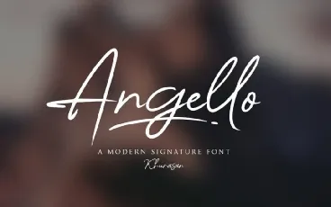 Angello Signature Script font