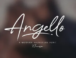 Angello Signature Script font