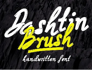 Dashtin Brush font