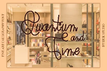 Quantum And Time font