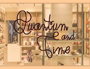 Quantum And Time font