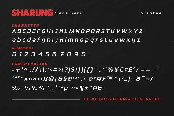 SHARUNG Personal use font