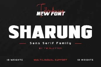 SHARUNG Personal use font