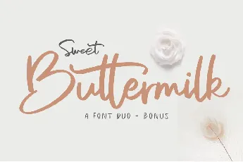 Sweet Buttermilk Script font