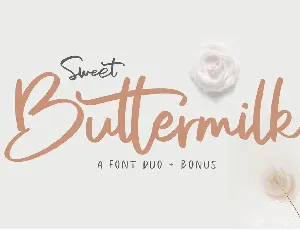 Sweet Buttermilk Script font