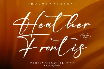 Heather Frontis font