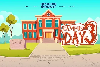 Bouncy Campus font