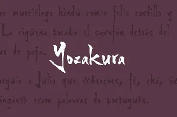 Yozakura font