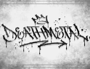 Deathmetal font