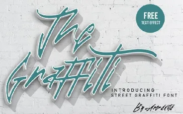 The Graffiti Free Text Effect font