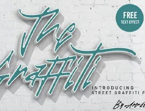 The Graffiti Free Text Effect font