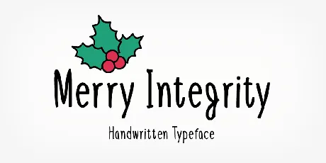 Merry Integrity font