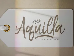 Aquilla font