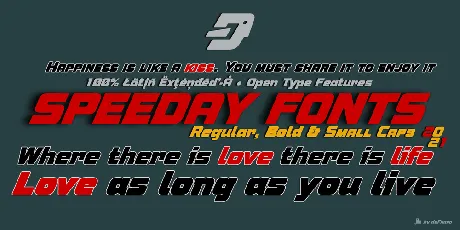 Speeday font