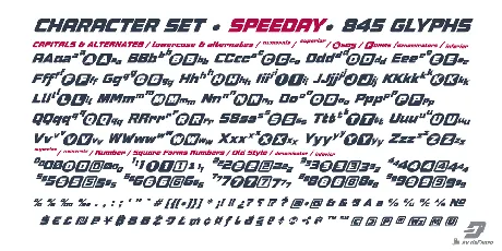 Speeday font