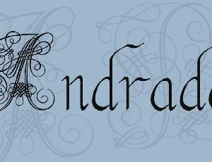 Andrade font