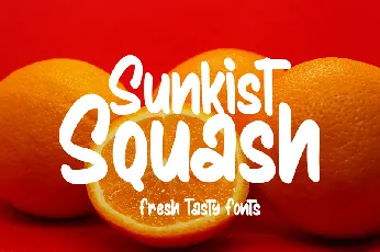 Sunkist Squash font