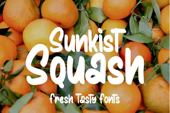 Sunkist Squash font