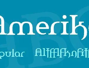 Amerika font