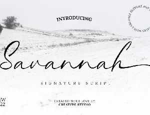 Savannah font