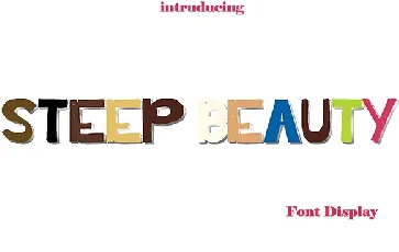 Steep Beauty font