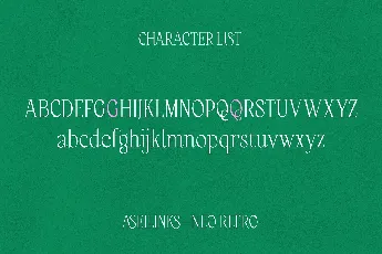 Asel Links font