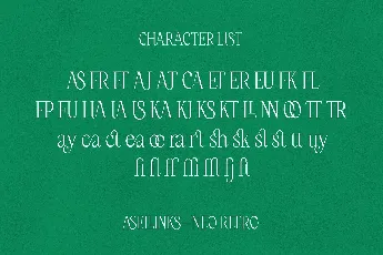 Asel Links font