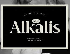 Alkalis Blur font